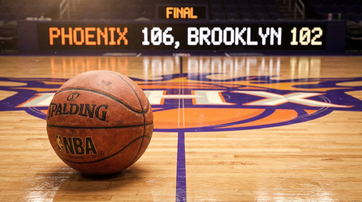 Phoenix Suns Edge Brooklyn Nets 106-102 in Hard-Fought NBA Showdown