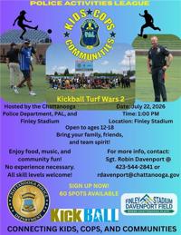 Chattanooga police push last call for PAL Kickball Turf Wars