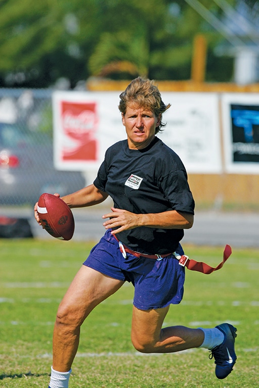 Women’s flag football found its first central organization in 1995