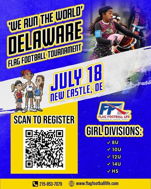We Run The World Delaware sets July 18 flag football tournament