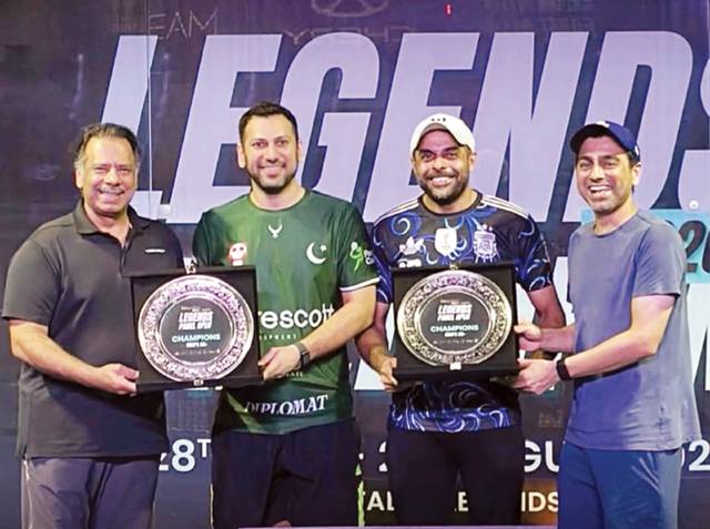 Sikander and Zain win Legends Open Padel Tournament title