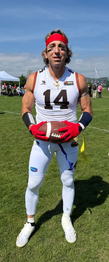 Sean Stellato advances with Italy’s flag football team, eyes World Games roster